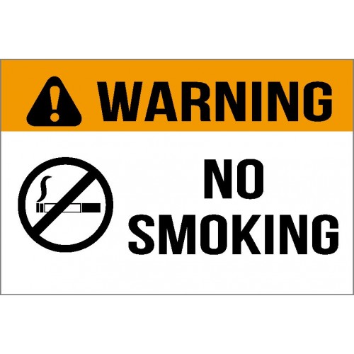 Warning - No Smoking Sign